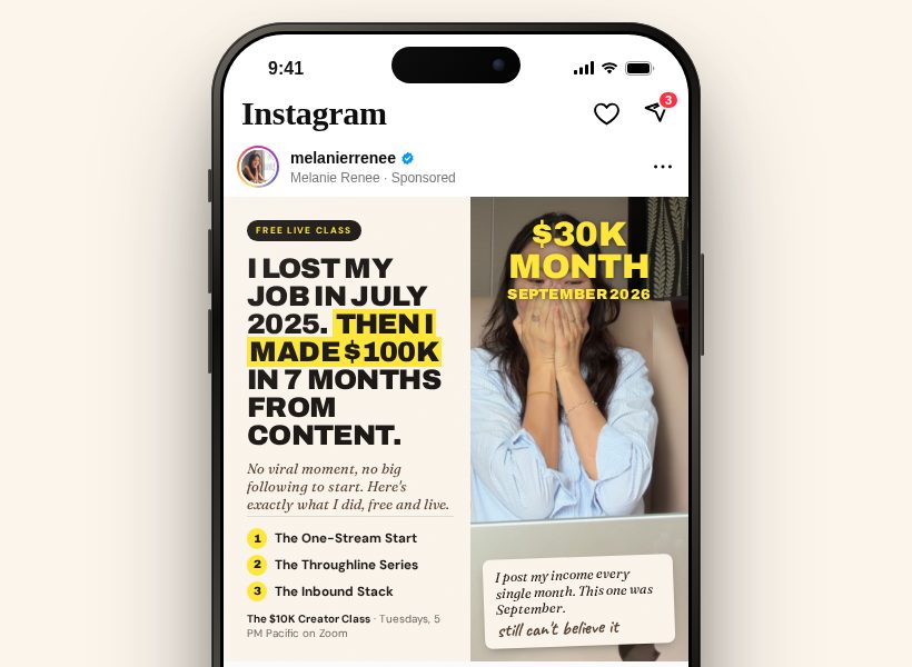 Static ad preview